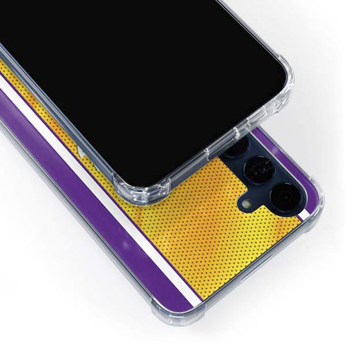 NBA Los Angeles Lakers Home Jersey Galaxy A55 5G Clear Case