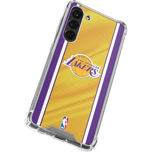 NBA Los Angeles Lakers Home Jersey Galaxy S24 FE Clear Case