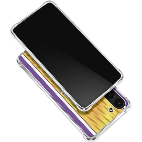 NBA Los Angeles Lakers Home Jersey Galaxy S24 FE Clear Case