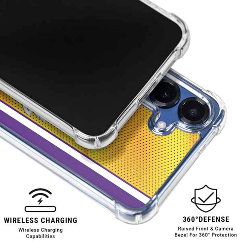 NBA Los Angeles Lakers Home Jersey Galaxy S25 Plus Clear Case