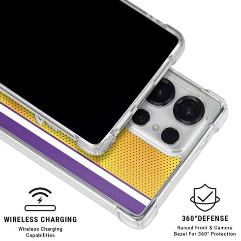 NBA Los Angeles Lakers Home Jersey Galaxy S25 Ultra Clear Case