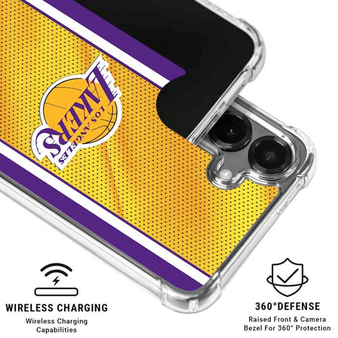 NBA Los Angeles Lakers Home Jersey Galaxy S26 Plus Clear Case