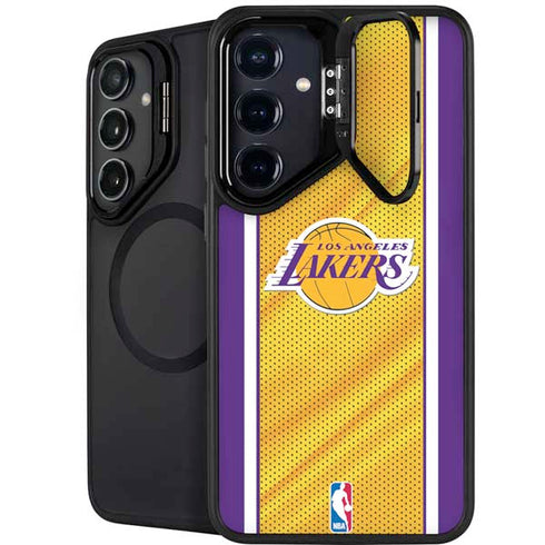 NBA Los Angeles Lakers Home Jersey Galaxy S26 Plus Kickstand Case