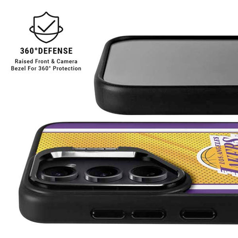 NBA Los Angeles Lakers Home Jersey Galaxy S26 Plus Kickstand Case