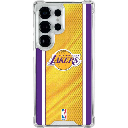 NBA Los Angeles Lakers Home Jersey Galaxy S26 Ultra Clear Case