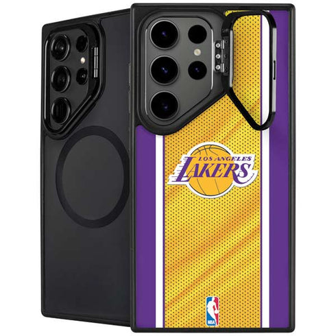 NBA Los Angeles Lakers Home Jersey Galaxy S26 Ultra Kickstand Case