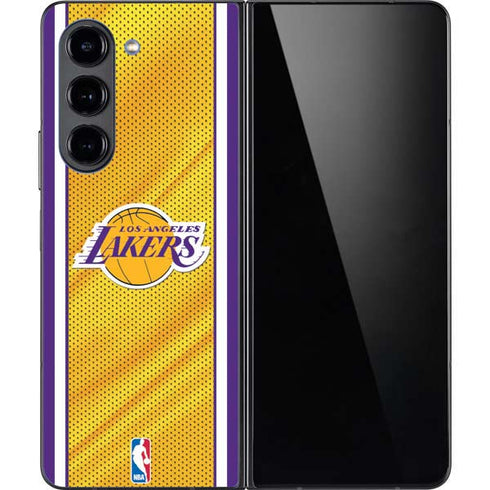 NBA Los Angeles Lakers Home Jersey Galaxy Z Fold5 5G Skin