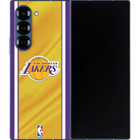 NBA Los Angeles Lakers Home Jersey Galaxy Z Fold6 Skin