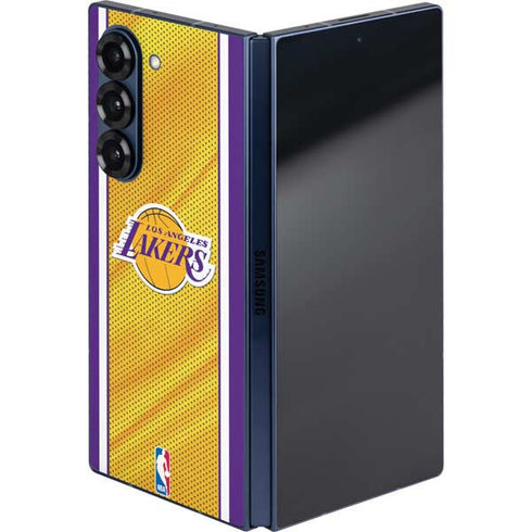 NBA Los Angeles Lakers Home Jersey Galaxy Z Fold6 Skin