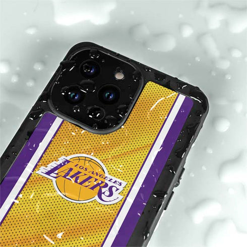 NBA Los Angeles Lakers Home Jersey iPhone 15 Pro Waterproof Case