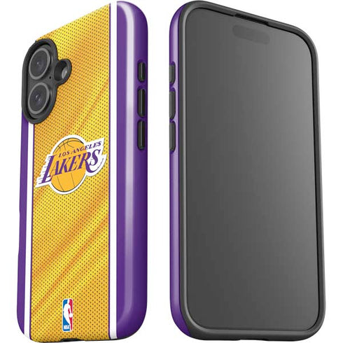 NBA Los Angeles Lakers Home Jersey iPhone 16 Impact Case