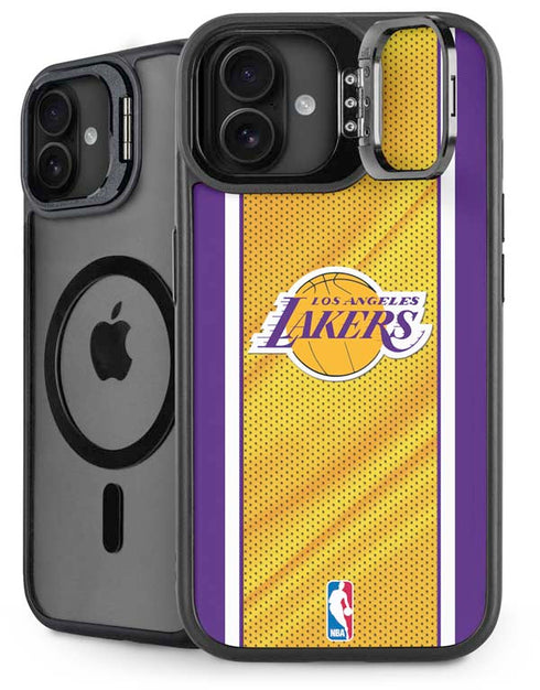 NBA Los Angeles Lakers Home Jersey iPhone 16 Kickstand Case