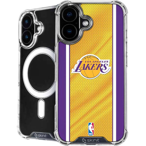 NBA Los Angeles Lakers Home Jersey iPhone 16 MagSafe Case