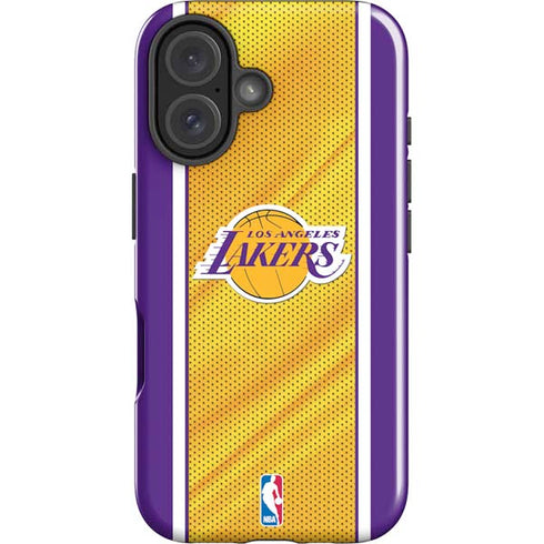 NBA Los Angeles Lakers Home Jersey iPhone 16 Plus Impact Case