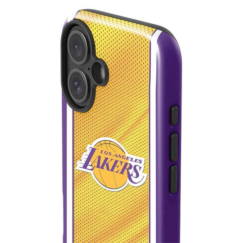 NBA Los Angeles Lakers Home Jersey iPhone 16 Plus Impact Case