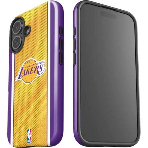 NBA Los Angeles Lakers Home Jersey iPhone 16 Plus Impact Case