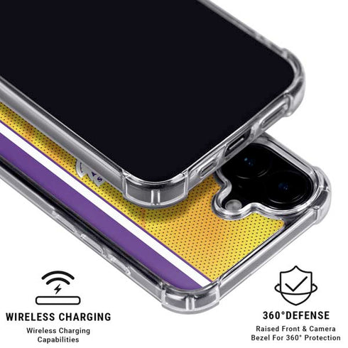 NBA Los Angeles Lakers Home Jersey iPhone 16 Plus MagSafe Case