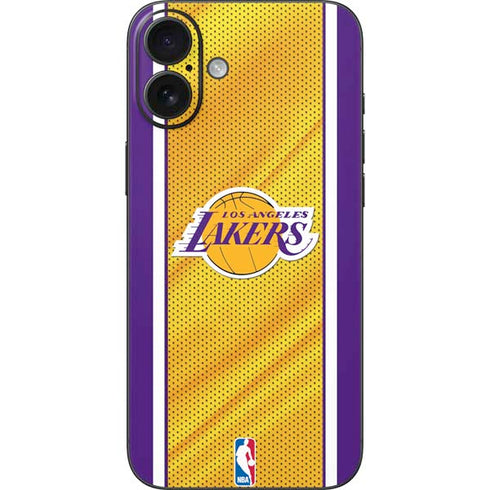 NBA Los Angeles Lakers Home Jersey iPhone 16 Plus Skin