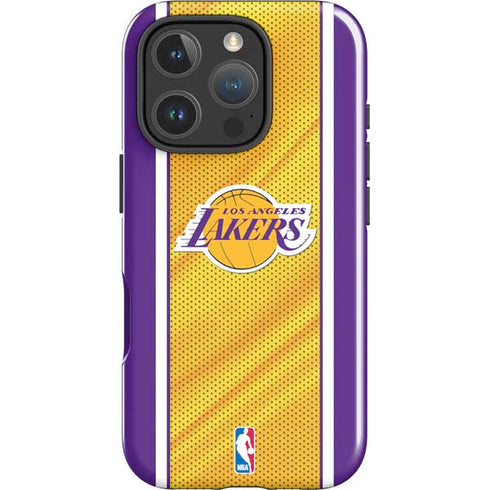 NBA Los Angeles Lakers Home Jersey iPhone 16 Pro Impact Case