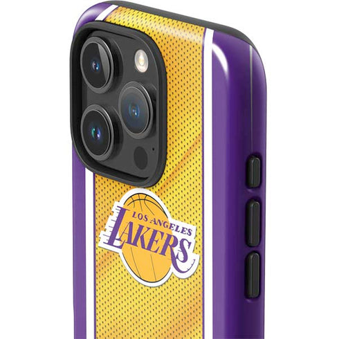 NBA Los Angeles Lakers Home Jersey iPhone 16 Pro Impact Case