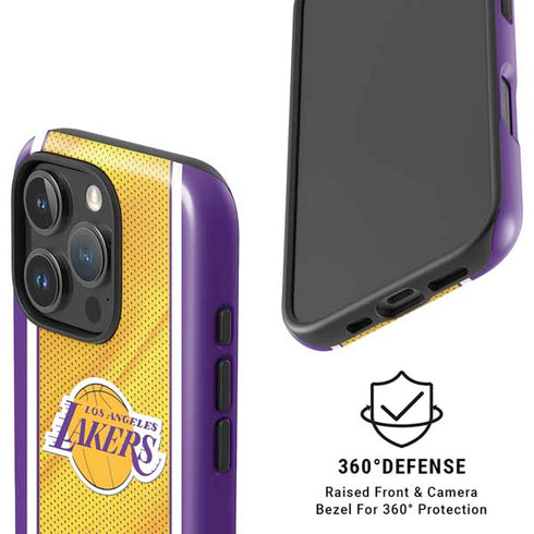 NBA Los Angeles Lakers Home Jersey iPhone 16 Pro Max Magsafe Impact Case