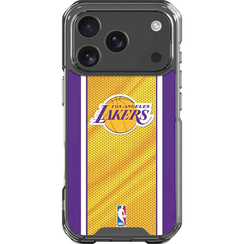 NBA Los Angeles Lakers Home Jersey iPhone 18 Pro Clear Case