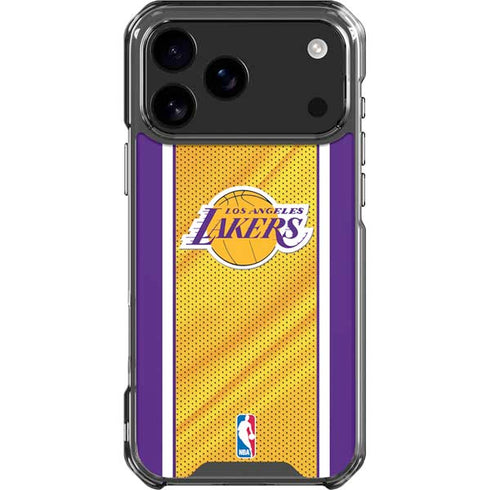 NBA Los Angeles Lakers Home Jersey iPhone 18 Pro Max Clear Case