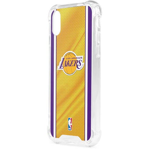 NBA Los Angeles Lakers Home Jersey iPhone XS Clear Case