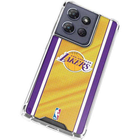 NBA Los Angeles Lakers Home Jersey Moto G Play 5G (2025) Clear Case