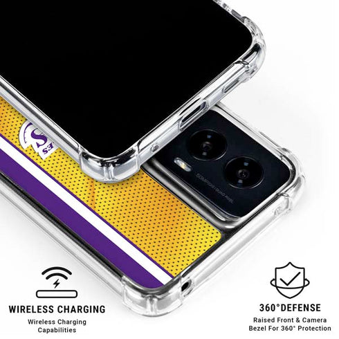 NBA Los Angeles Lakers Home Jersey Moto G Power 5G (2024) Clear Case