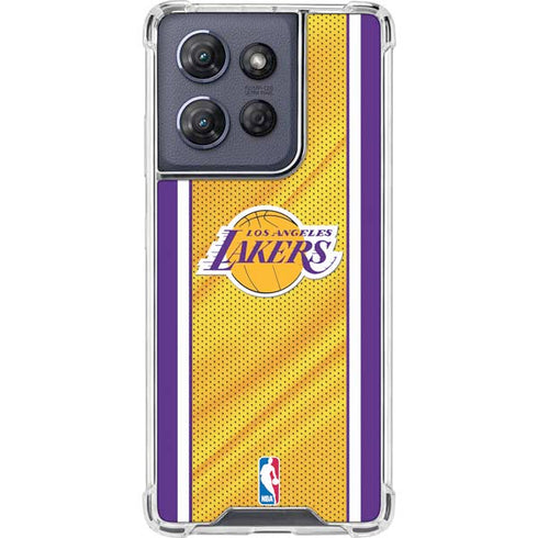 NBA Los Angeles Lakers Home Jersey Moto G Power 5G (2025) Clear Case