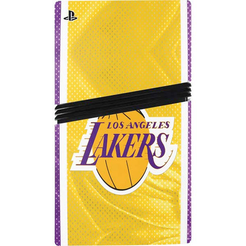 NBA Los Angeles Lakers Home Jersey PS5 Pro Disk Console Skin