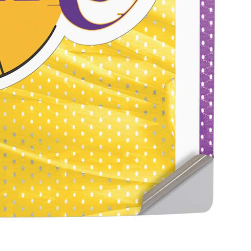 NBA Los Angeles Lakers Home Jersey PS5 Pro Disk Console Skin