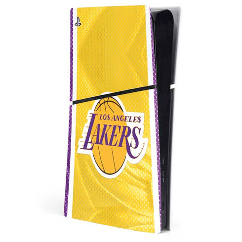 NBA Los Angeles Lakers Home Jersey PS5 Slim Digital Edition Console Skin