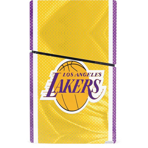 NBA Los Angeles Lakers Home Jersey PS5 Slim Digital Edition Console Skin