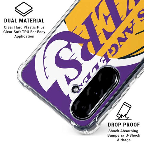 NBA Los Angeles Lakers Large Logo Galaxy A36 5G Clear Case