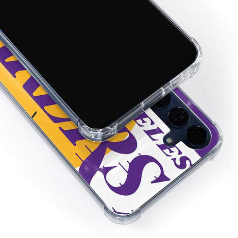 NBA Los Angeles Lakers Large Logo Galaxy A55 5G Clear Case