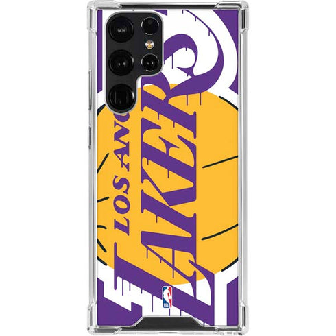NBA Los Angeles Lakers Large Logo Galaxy S23 Ultra Clear Case
