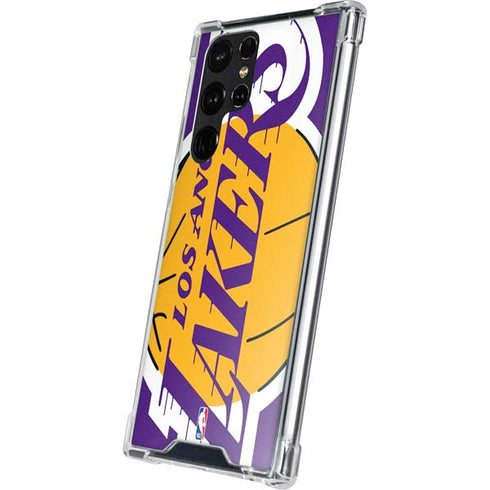 NBA Los Angeles Lakers Large Logo Galaxy S23 Ultra Clear Case