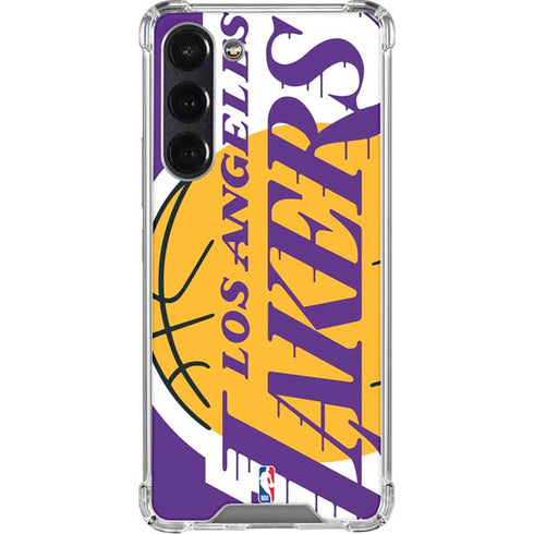 NBA Los Angeles Lakers Large Logo Galaxy S24 FE Clear Case