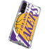 NBA Los Angeles Lakers Large Logo Galaxy S24 FE Clear Case