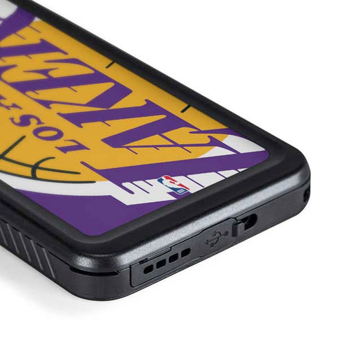 NBA Los Angeles Lakers Large Logo Galaxy S24 Waterproof Case