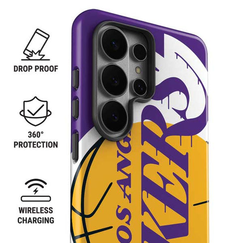 NBA Los Angeles Lakers Large Logo Galaxy S26 Ultra Impact Case