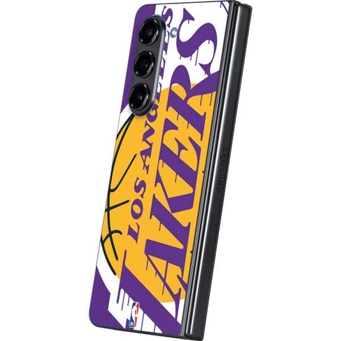 NBA Los Angeles Lakers Large Logo Galaxy Z Fold5 5G Skin