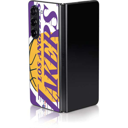 NBA Los Angeles Lakers Large Logo Galaxy Z Fold5 5G Skin