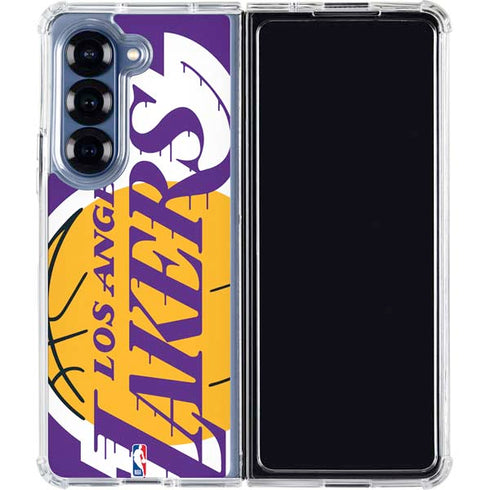 NBA Los Angeles Lakers Large Logo Galaxy Z Fold7 Clear Case