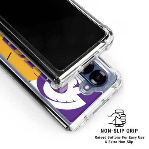 NBA Los Angeles Lakers Large Logo Galaxy Z Fold7 Clear Case