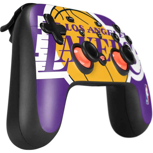 NBA Los Angeles Lakers Large Logo Google Stadia Controller Skin