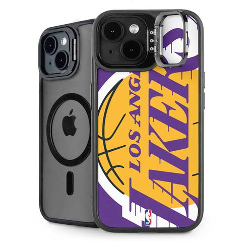 NBA Los Angeles Lakers Large Logo iPhone 15 Plus Kickstand Case