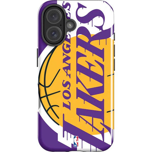 NBA Los Angeles Lakers Large Logo iPhone 16 Impact Case